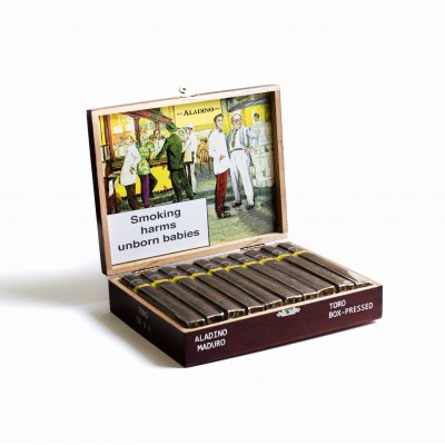 Aladino Maduro Toro Box Pressed Cigar - Box of 20